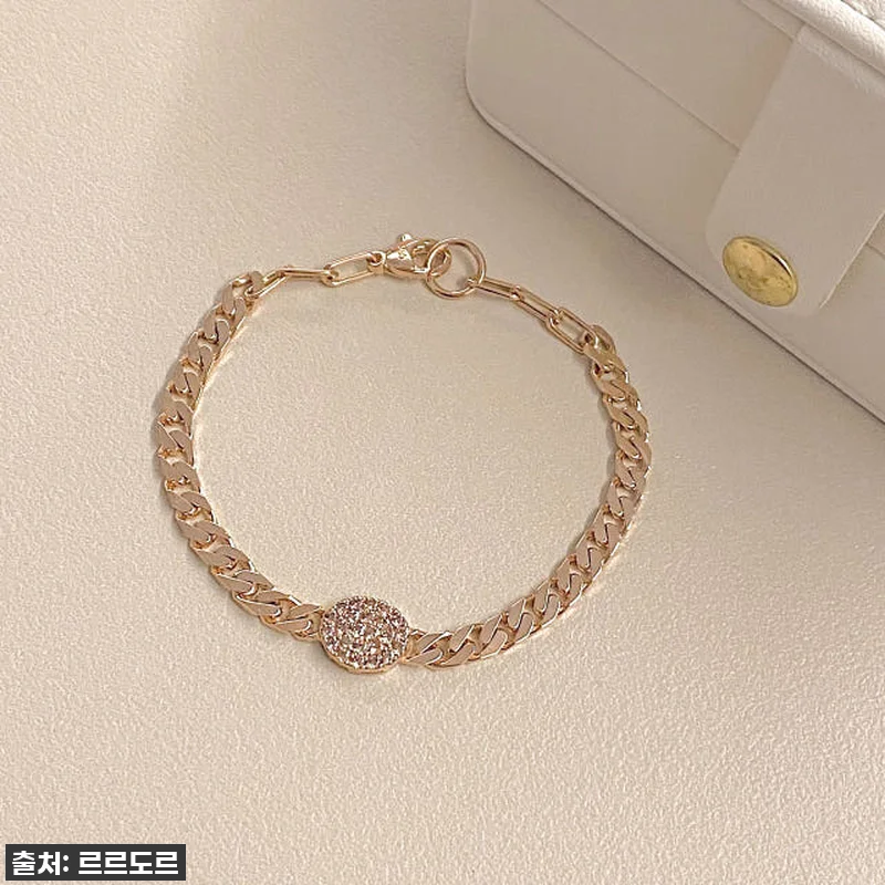 14K 18K 볼드 체인 팔찌 할로우 관련 이미지 2