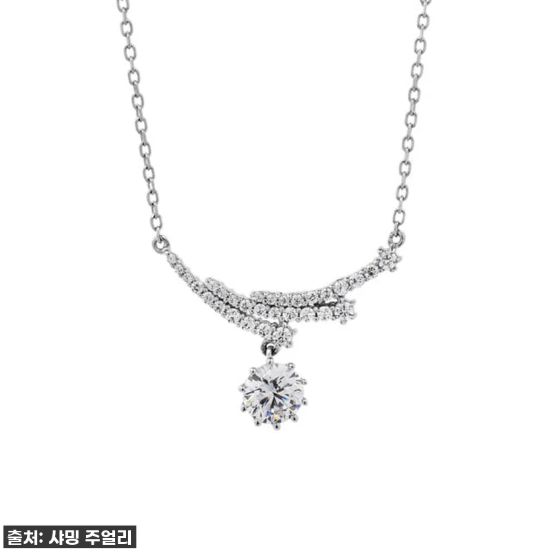 5부 다이아 목걸이 천연 GIA F 관련 이미지 2