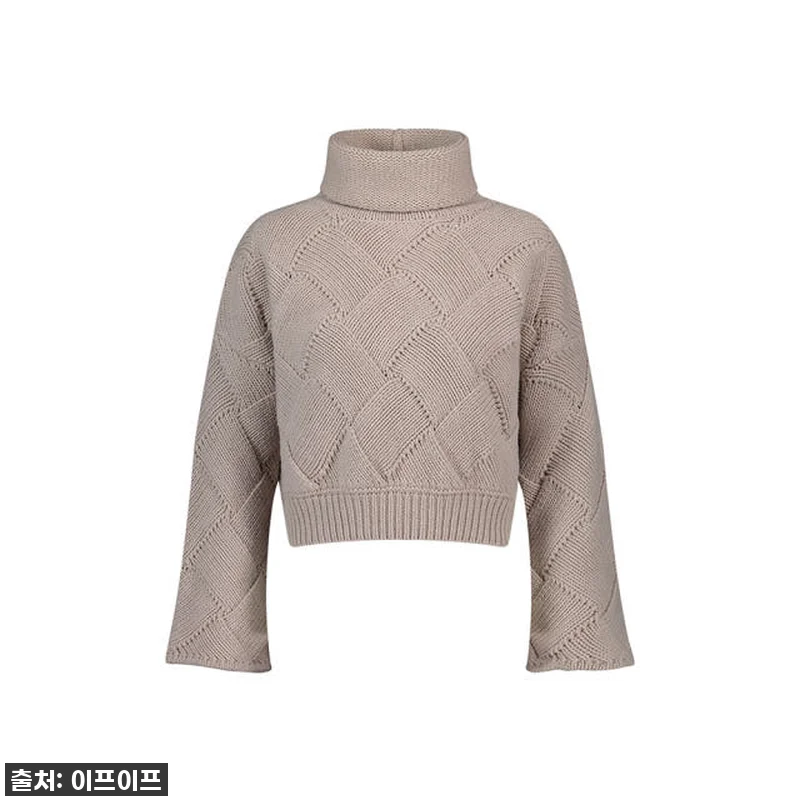 크램38 레오노라 베이지 터틀넥 니트 관련 이미지 3