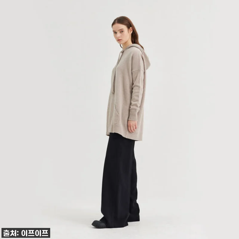 크램38 산토 베이지 후드 니트 스웨 관련 이미지 3