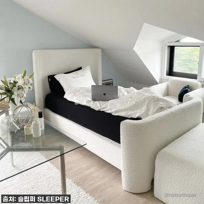 슬립퍼 커브 패브릭 침대, 호텔 부럽 관련 이미지 3