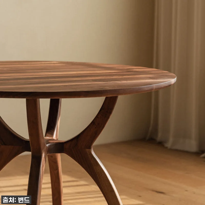 번드 카린 원형 원목 식탁 테이블 월 관련 이미지 4