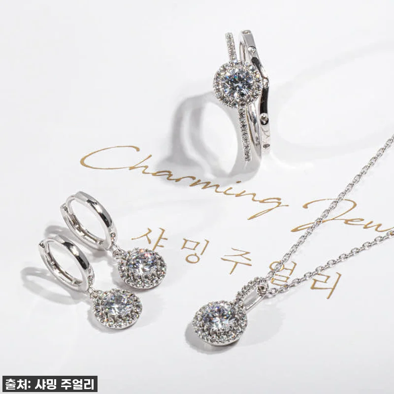 5부 다이아 목걸이 천연 GIA F 관련 이미지 4