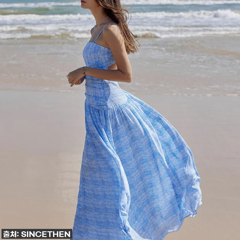 신스덴 오션 셔링 롱원피스, 한여름 관련 이미지 5