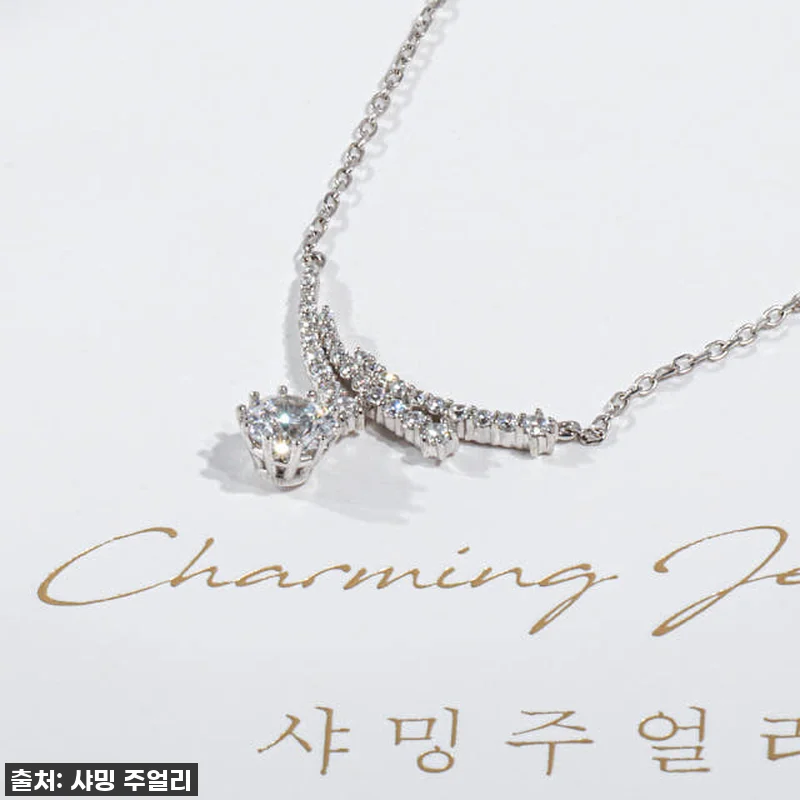 5부 다이아 목걸이 천연 GIA F 관련 이미지 5