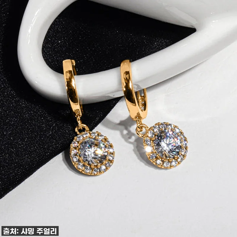 3부 다이아 원터치 귀걸이 천연 GI 관련 이미지 5