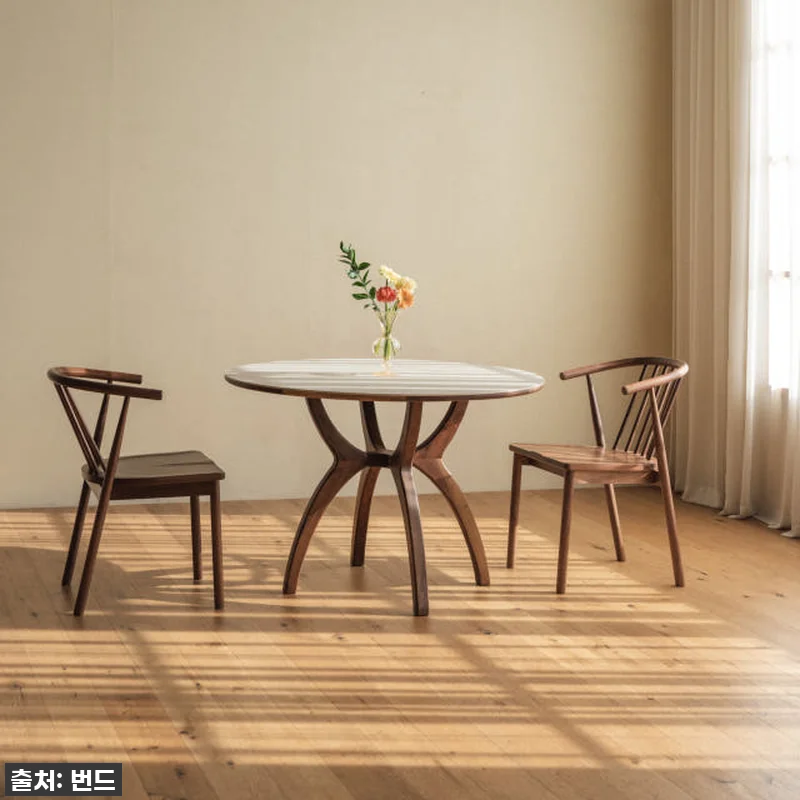 번드 카린 원형 원목 식탁 테이블 월 관련 이미지 5