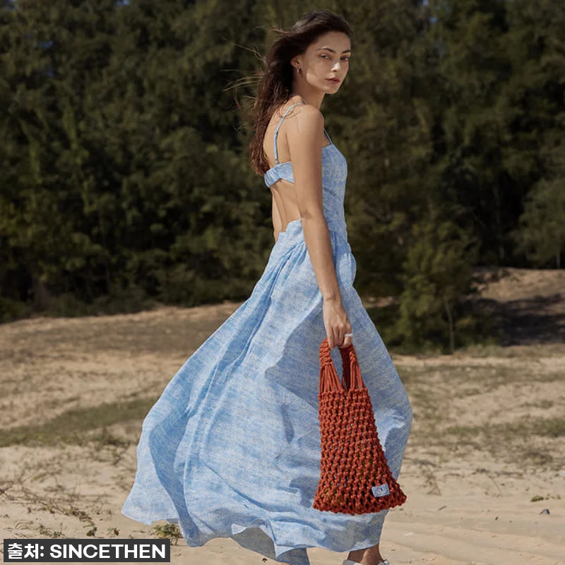 신스덴 오션 셔링 롱원피스, 한여름 관련 이미지 8