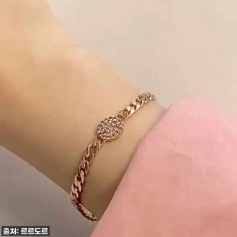 14K 18K 볼드 체인 팔찌 할로우 관련 이미지 8