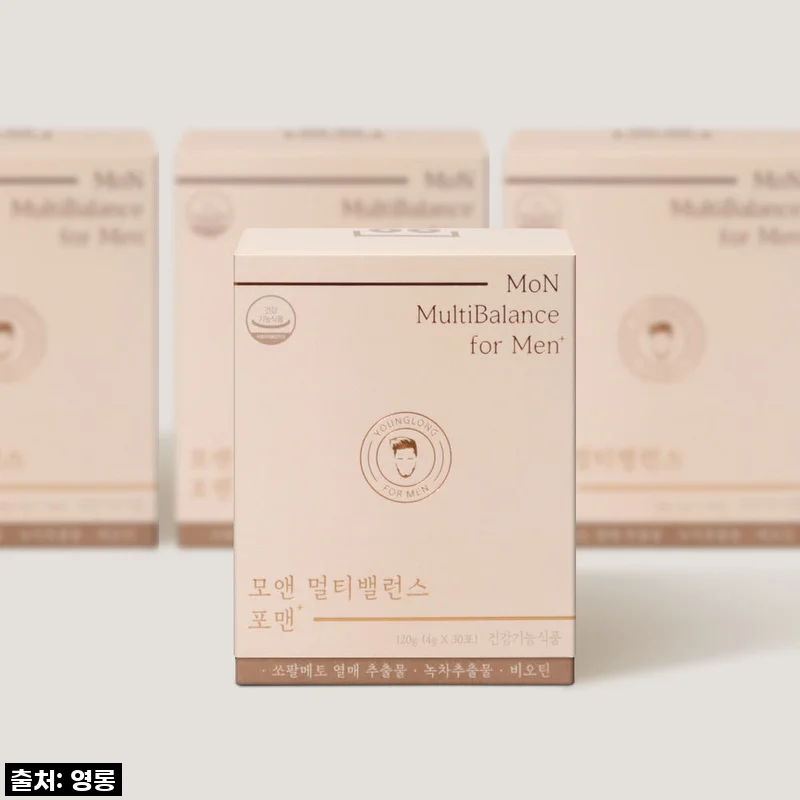 [3+1] 모앤 멀티밸런스 포맨 프리미엄, 쏘팔메토·비오틴으로 되찾은 활력과 꽉 찬 모발!