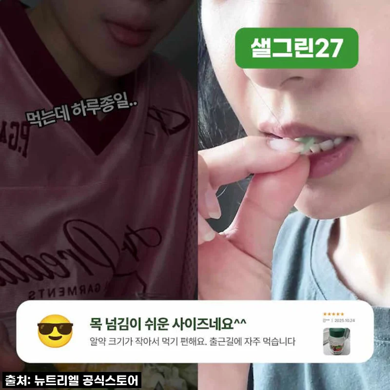 뉴트리엘 샐그린27, 바쁜 일상 속 나의 건강을 지켜주는 똑똑한 선택! 직접 먹어본 후기