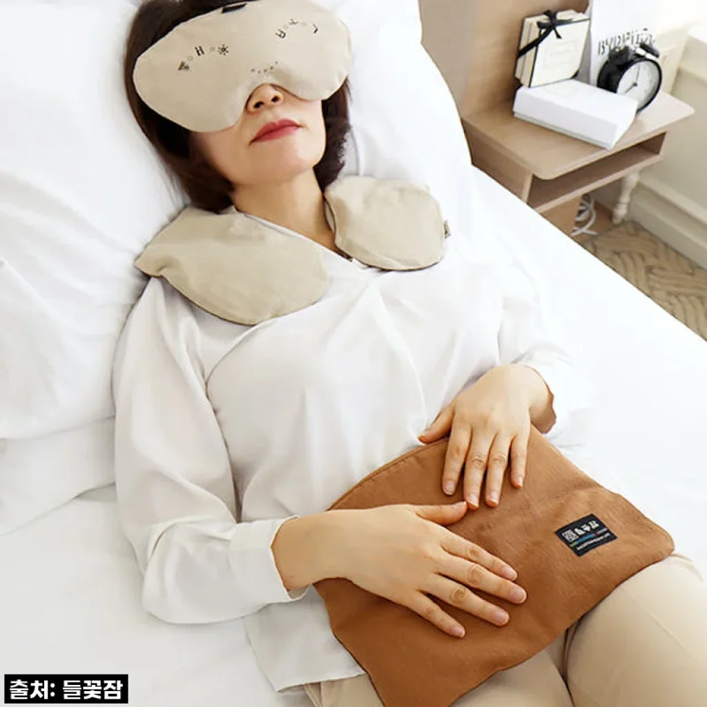 몸에 따뜻한 위로를 선물하는 '들꽃잠 어깨 배 눈 온열 팥 찜질팩' 베스트세트 내돈내산 후기!