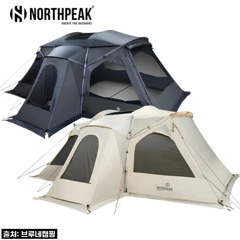 노스피크 인디아나 터널형 거실형 리빙쉘 텐트, 우리 가족 아지트로 딱! 넓고 아늑한 캠핑의 시작