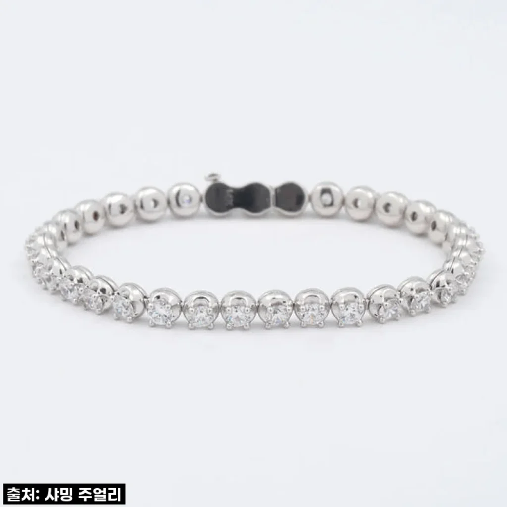 영롱함 그 자체! 1부 코로나 다이아 테니스 팔찌, 내 특별한 날을 위한 최고의 선택