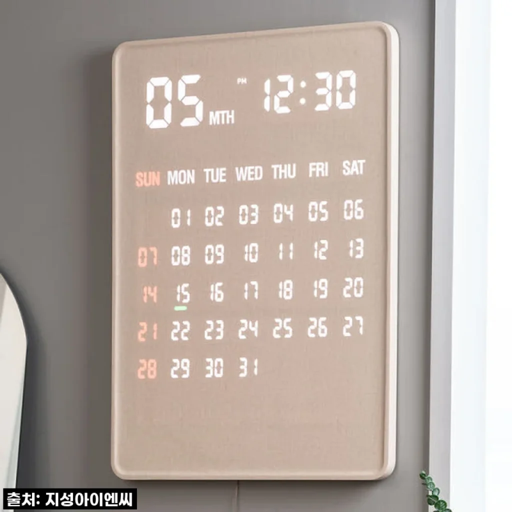 플라이토 전자달력 LED 벽걸이시계, 우리 집 인테리어의 화룡점정! 직접 사용해 본 솔직 후기