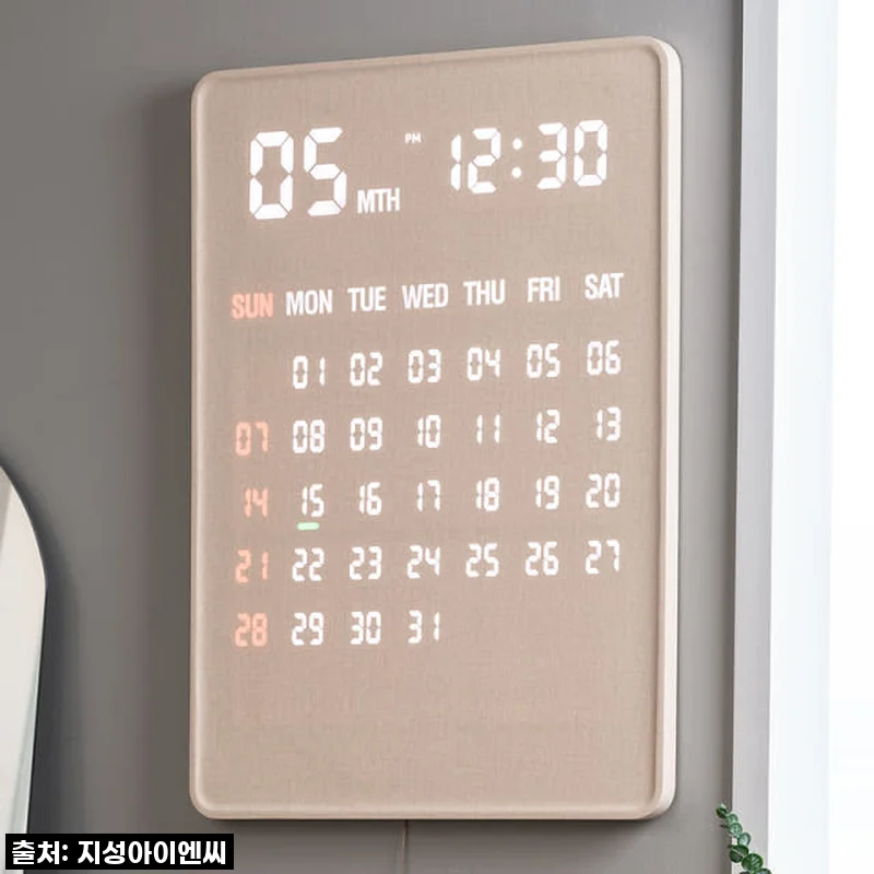 플라이토 전자달력 LED 벽걸이시계, 우리 집 인테리어의 화룡점정! 직접 사용해 본 솔직 후기