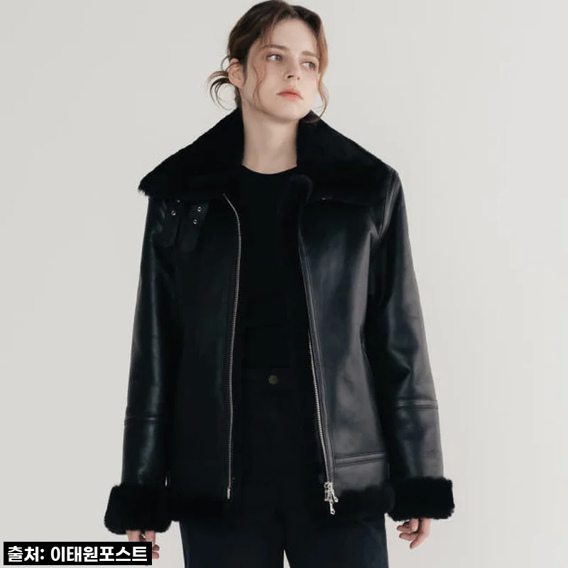 이태원포스트 리얼 양털 양가죽 여성 B-3 무스탕 자켓, 겨울을 위한 현명한 선택!