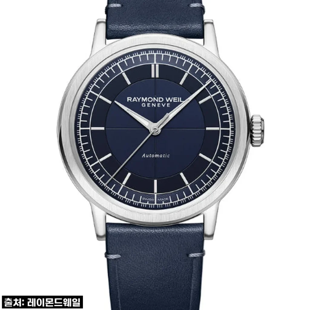 밀레짐 블루 다이얼 가죽 39mm, 내 손목에 찾아온 우아한 시간의 선물