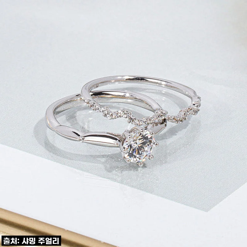 반짝임에 심쿵! 0.7캐럿 다이아반지, 우신 GIA 제시카 웨딩밴드 솔직 후기 (가드링 포함)