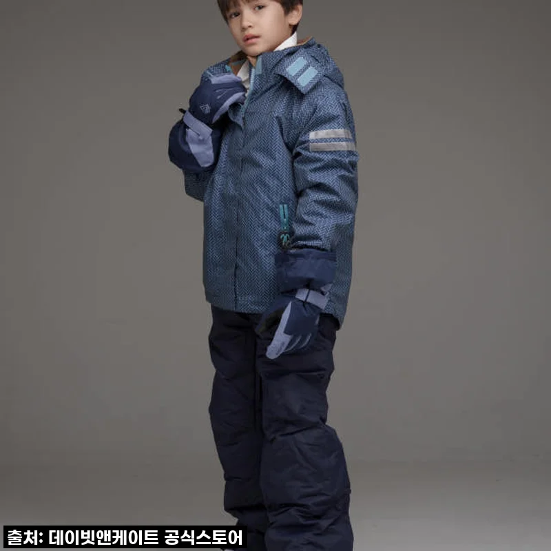 데이빗앤케이트 주니어 스키복 보드복 장갑 세트 RANGER BLUE, 우리 아이 겨울 패션과 따뜻함을 한 번에!