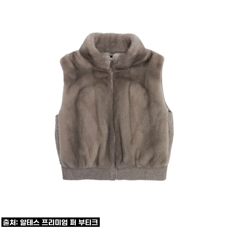 헤링본 패딩 집업 밍크 베스트 SA02, 겨울 스타일과 따뜻함을 동시에! 직접 입어보니...