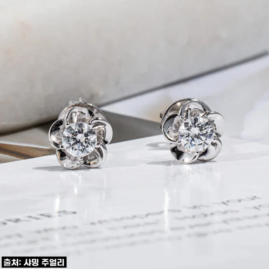 빛나는 감동, 3부 다이아 귀걸이 GIA 카멜리아! 직접 착용해본 솔직 후기