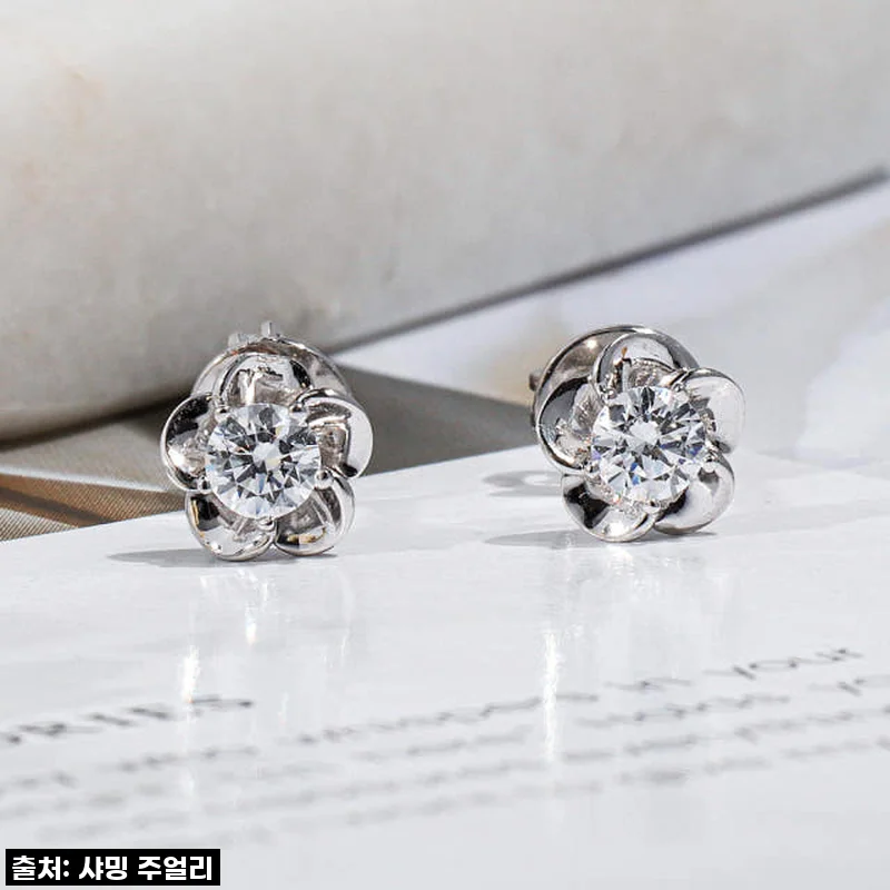 빛나는 감동, 3부 다이아 귀걸이 GIA 카멜리아! 직접 착용해본 솔직 후기