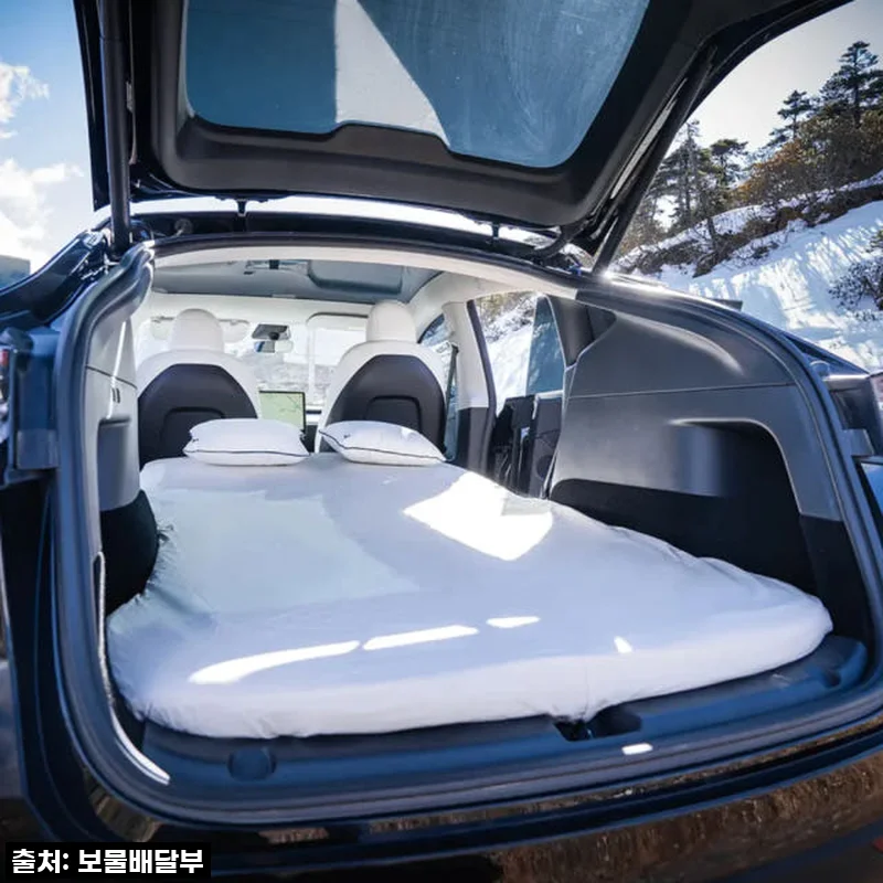 해븐비 2세대 롤업 매트 45D 고밀도 메모리폼 모델Y 차박용 사용후기