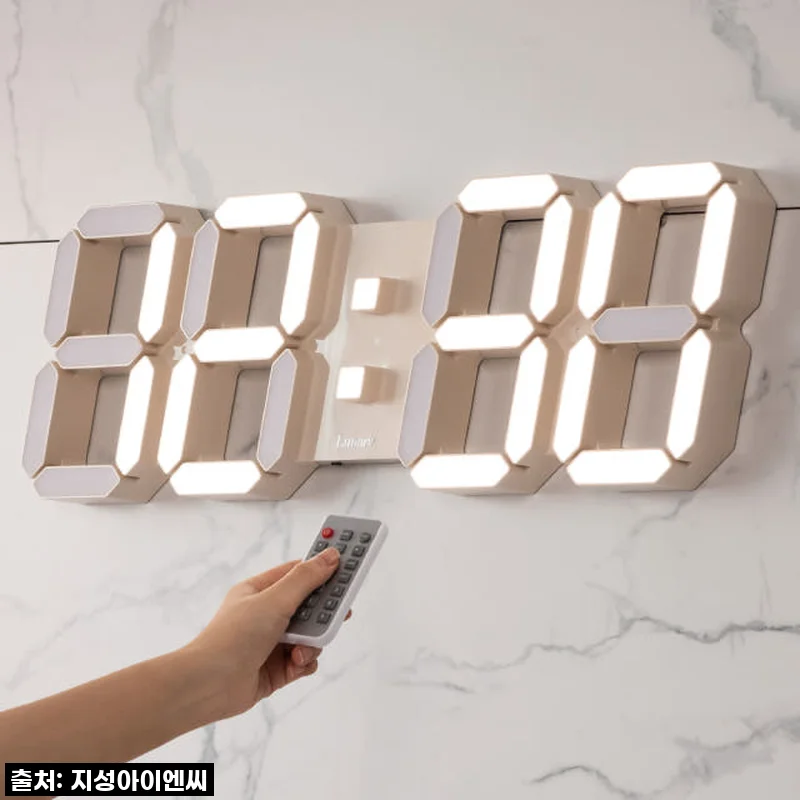 국산 루나리스 GPS 수신 LED 전자 대형 벽시계 사용후기 - 세련된 디자인과 정확한 시간의 만남