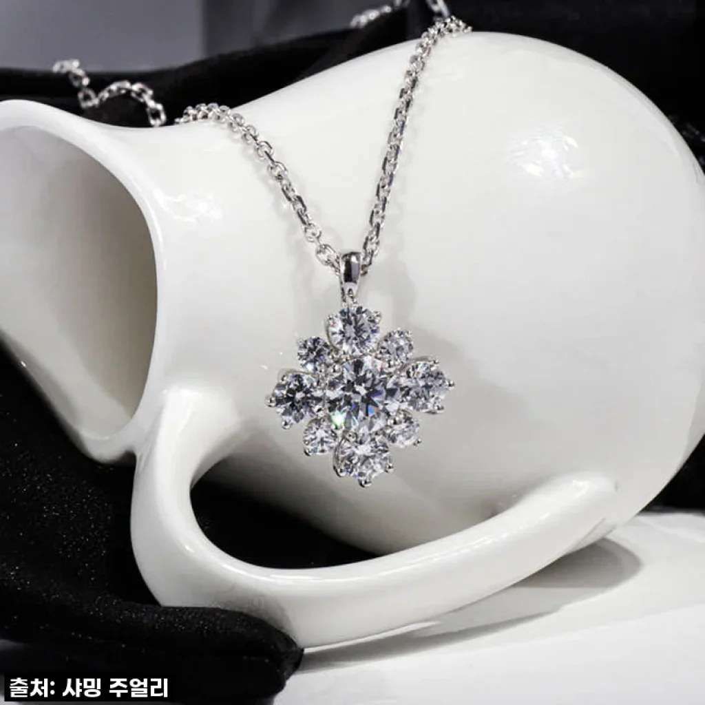 5부 다이아 목걸이 천연 GIA F Si2 사용후기: 결혼기념일 선물로 완벽한 선택