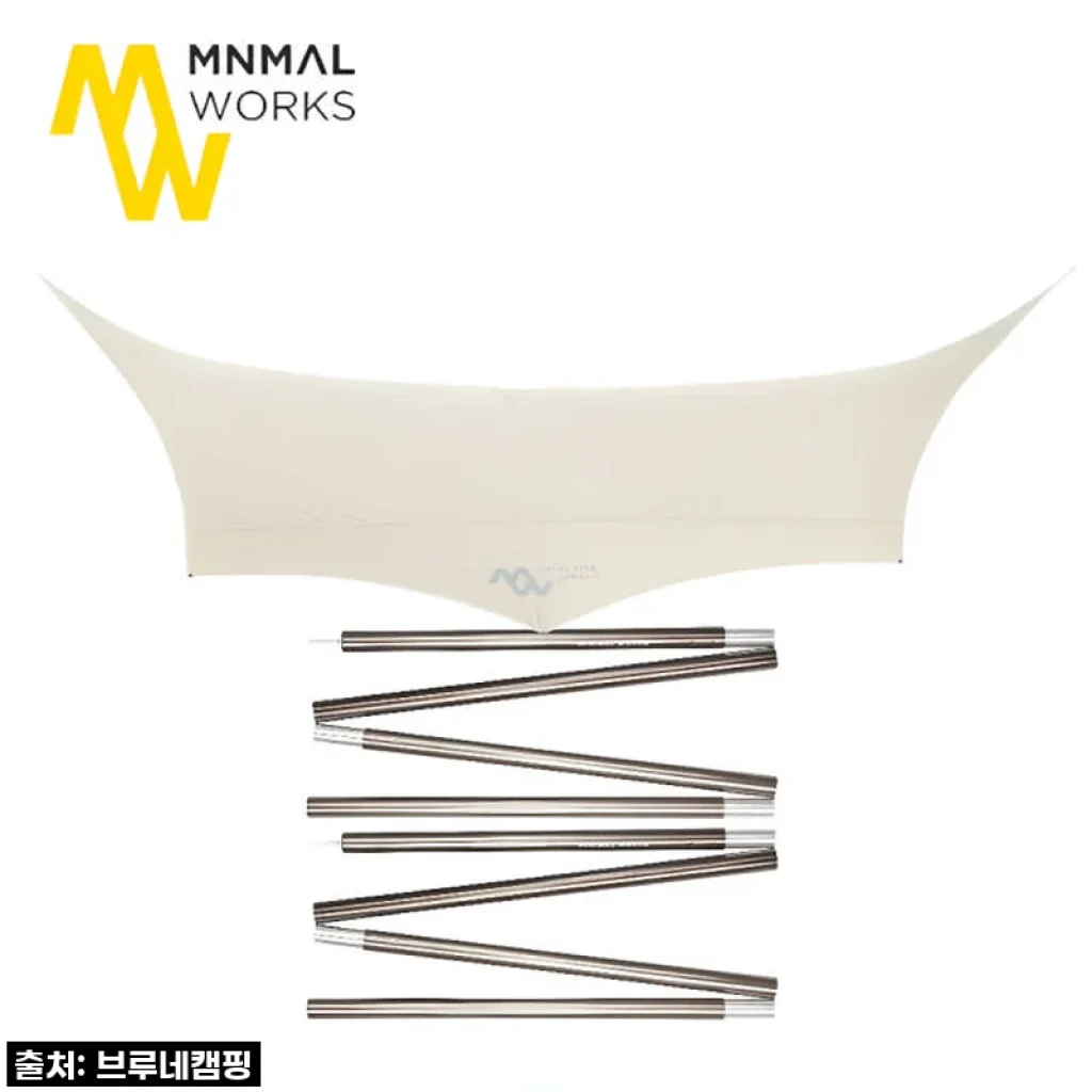 미니멀웍스 블랙코팅 타프 블루홀 옥타 메인폴 28 2개 포함 캠핑 그늘막 사용후기