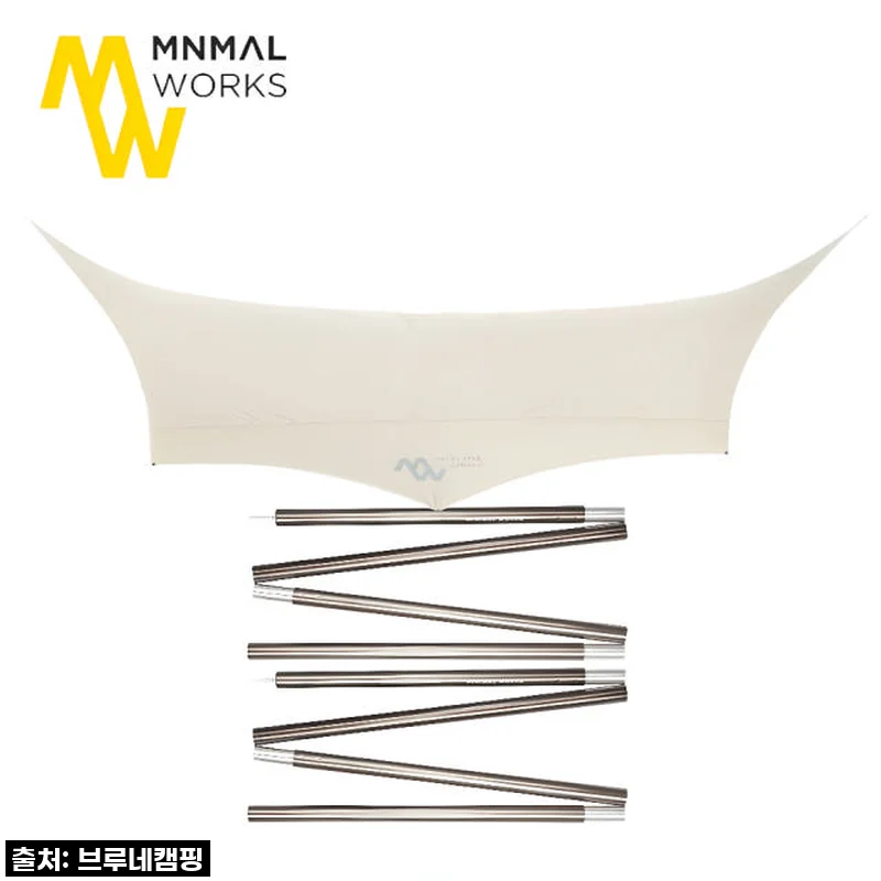 미니멀웍스 블랙코팅 타프 블루홀 옥타 메인폴 28 2개 포함 캠핑 그늘막 사용후기