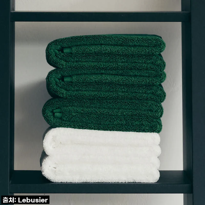 르뷔제 먼지없는 고급 호텔 수건 40수 스트라이프 수피마 타올 250g 10P 사용후기