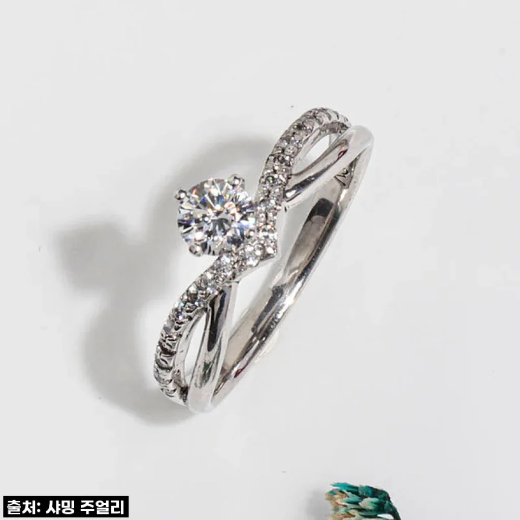 5부 다이아 반지 천연 GIA 이터널 선샤인 결혼 웨딩 밴드 솔리테어 프로포즈 고급 사용후기