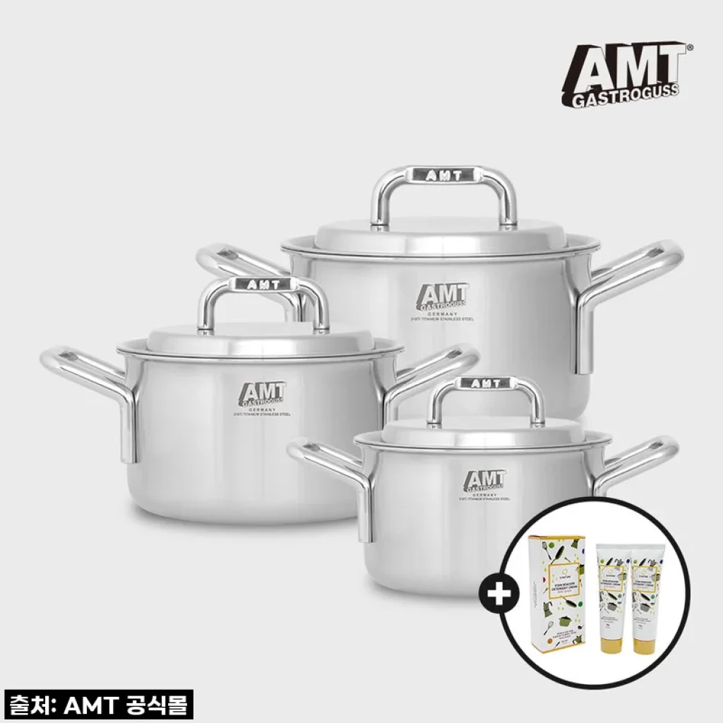AMT 샤프 양수 냄비 316Ti 스텐 3종 세트 사용후기