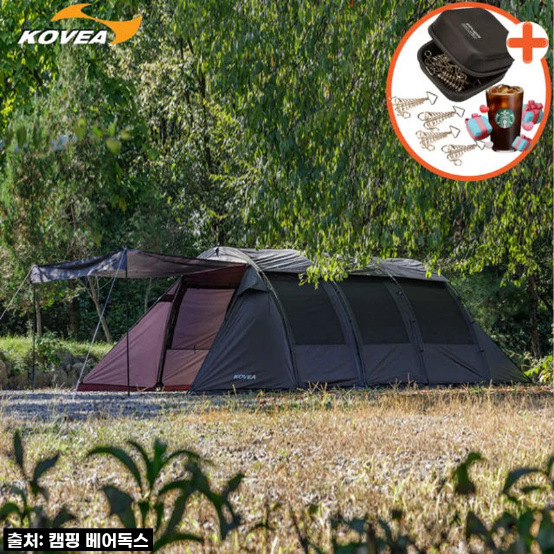 코베아 몬스터 텐트 블랙 풀세트 터널형 사용후기