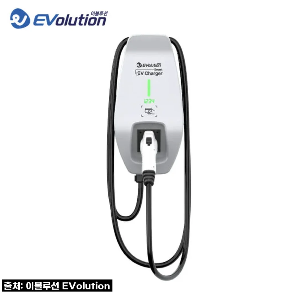 이볼루션X에바 전기차 충전기 7kW 사용후기: 국산 완속 충전기로 집에서 안심 충전하기