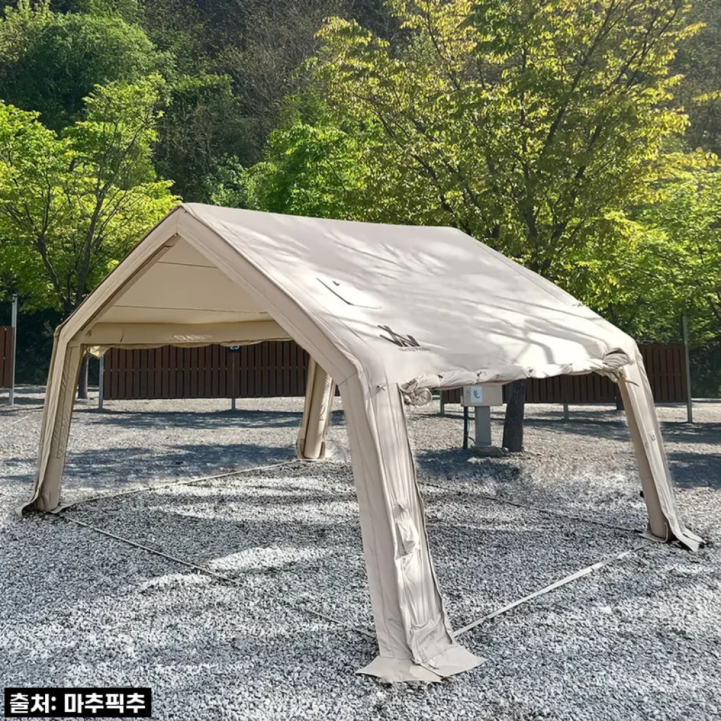 마추픽추 에어쉘터 에어텐트 사용후기 - 장박과 캠핑에 완벽한 그늘막 솔루션