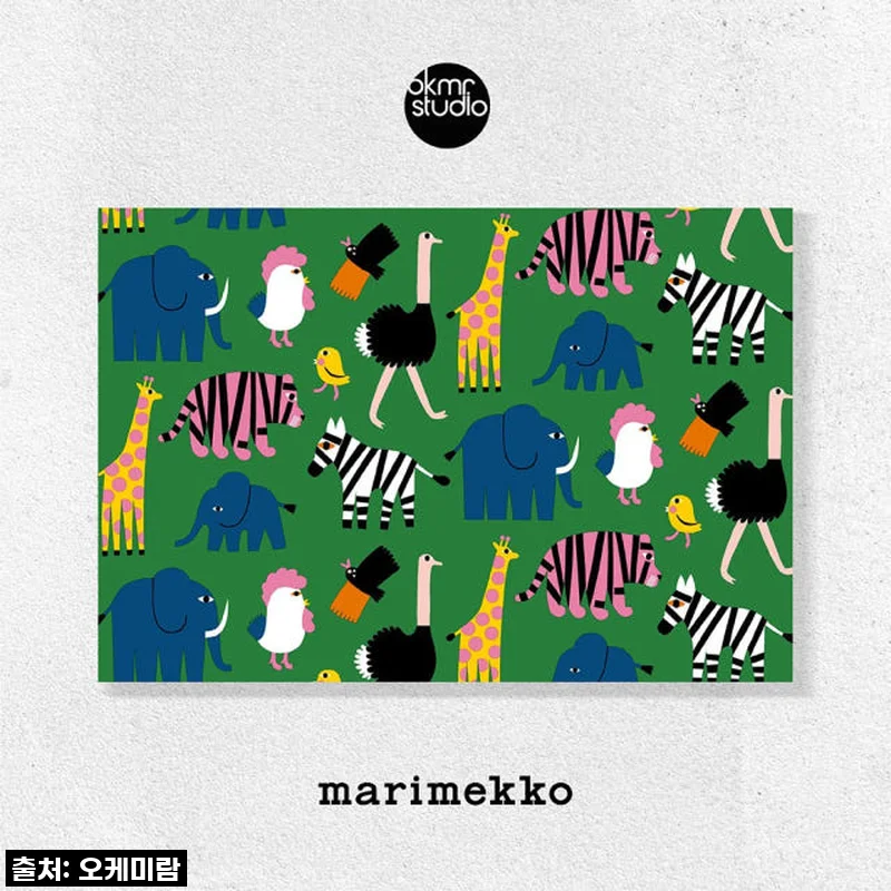 마리메꼬 동물원 그린 캔버스 대형 거실 인테리어 그림 액자 사용후기