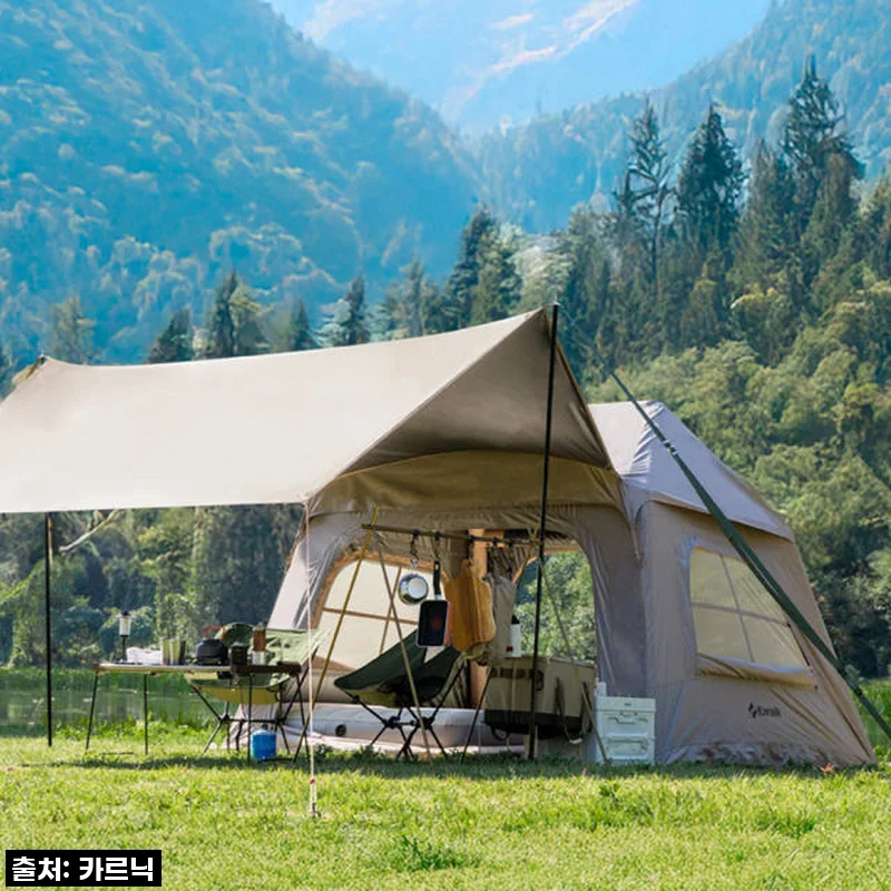 스위트홈 에어텐트 원터치텐트 티타늄블랙코팅 사용후기 - 직접 써보니 캠핑이 더 편안해졌어요