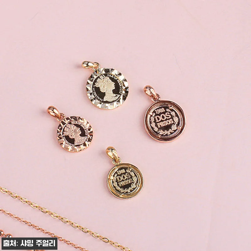 18K 엘리자베스 코인 커팅 펜던트 관련 이미지 1