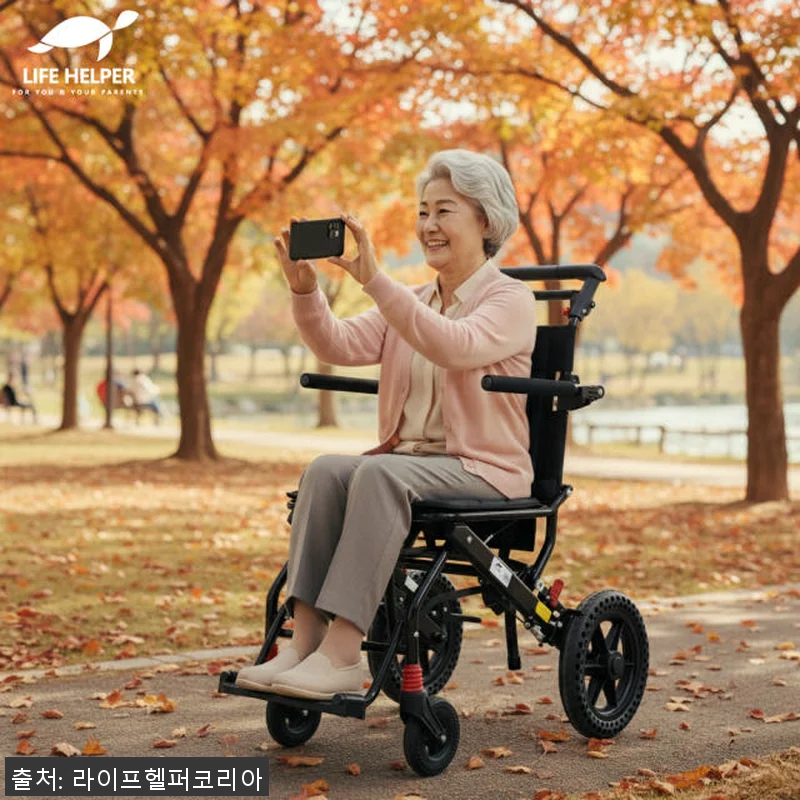 LH-L2 휠체어 여행용 휴대용 바퀴 관련 이미지 1