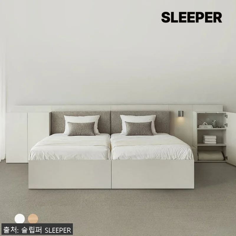 슬립퍼 허쉬 헤드형 원목 수납 호텔 관련 이미지 1