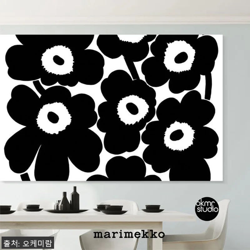 마리메꼬 우니꼬 화이트블랙화이트 캔버 관련 이미지 1