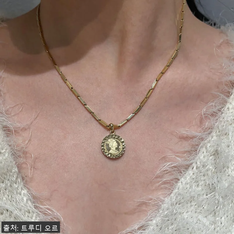 14K 18K 엘리자베스 코인 펜던트 관련 이미지 1