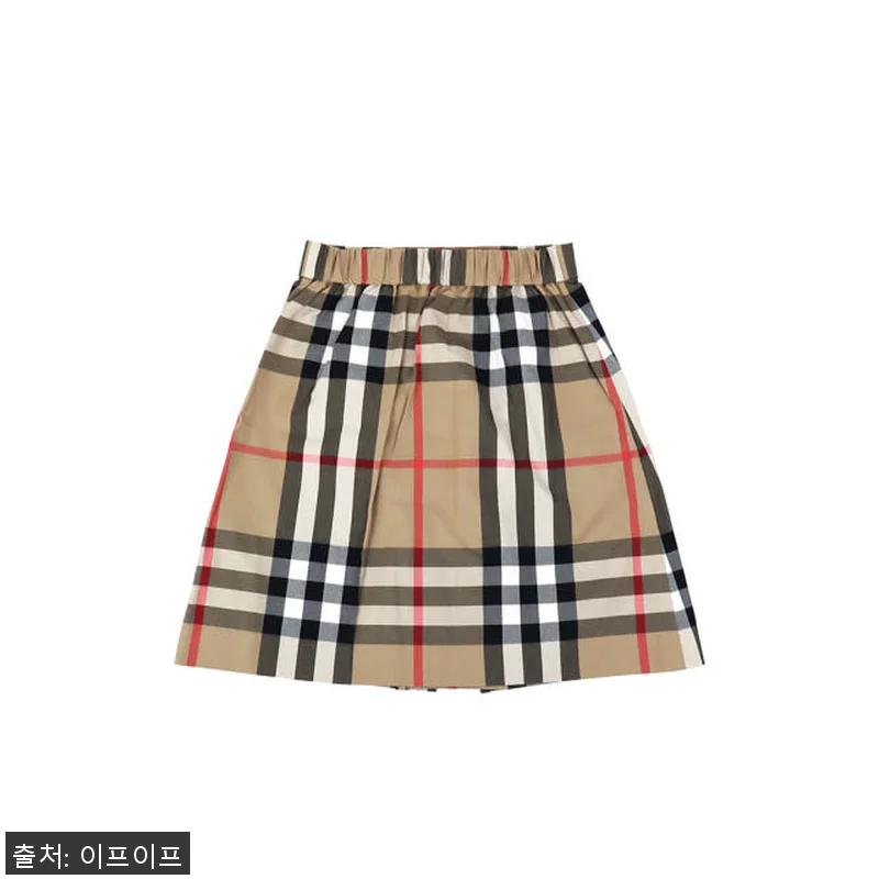 버버리 키즈 빈티지 체크 플리츠 스커 관련 이미지 1