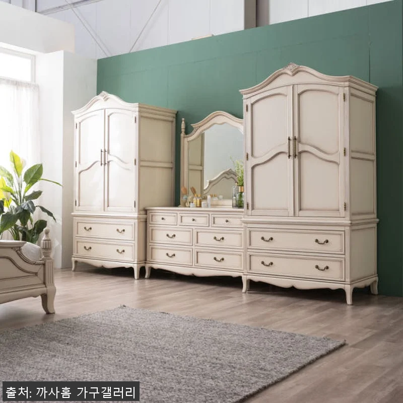 까사홈 샤넬르 아이보리 엔틱 화장대 관련 이미지 1