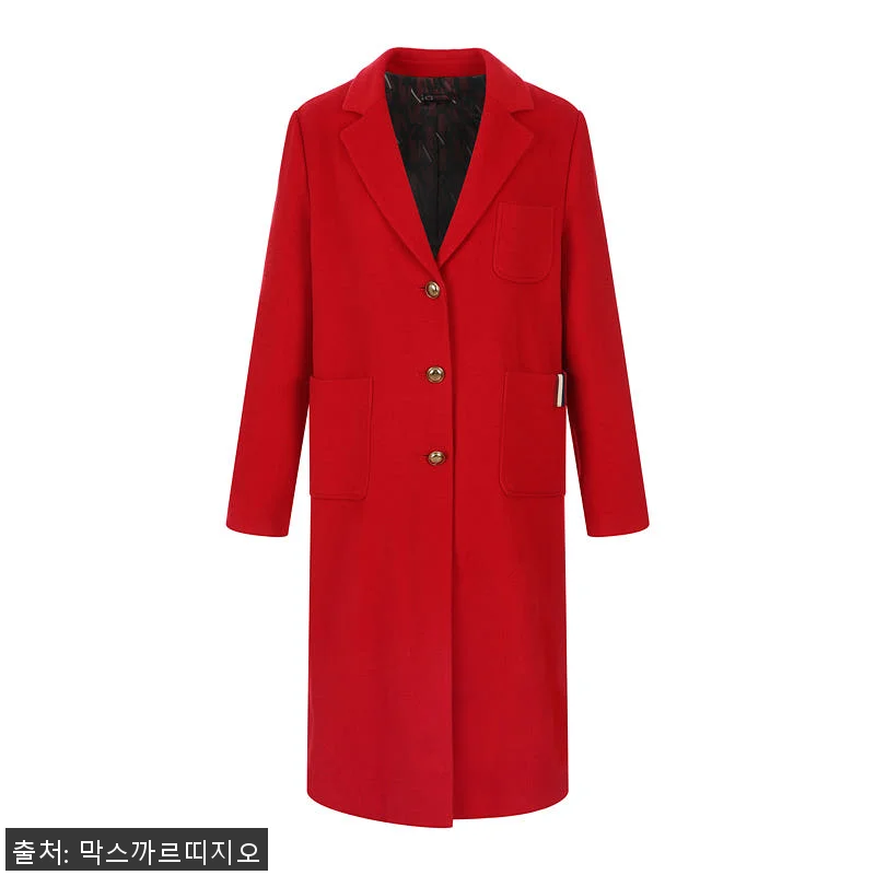 쓰리버튼 모직 롱코트 사용후기: 따뜻 관련 이미지 1