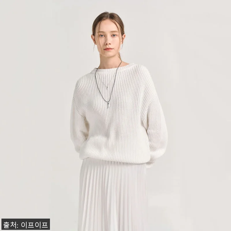 크램38 바티스타 화이트 니트 스웨터 관련 이미지 1