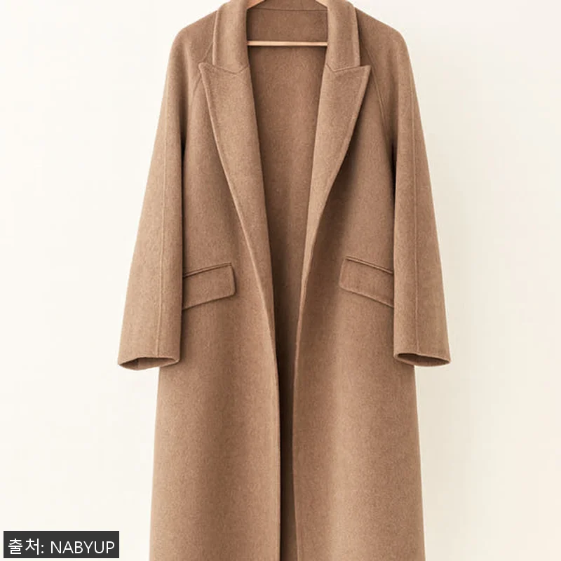 여성 카멜헤어 100% 롱코트 사용후 관련 이미지 1